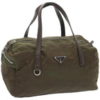 PRADA Hand Bag Nylon Khaki  65372