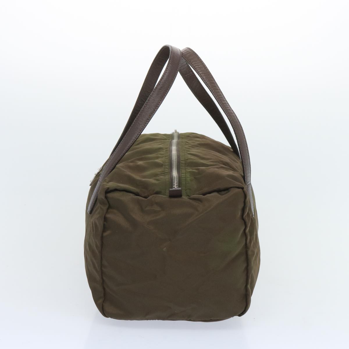 PRADA Hand Bag Nylon Khaki  65372