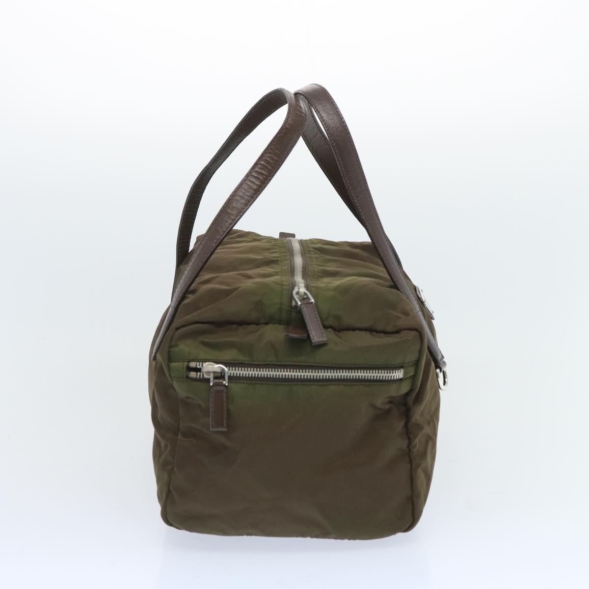 PRADA Hand Bag Nylon Khaki  65372