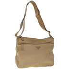 PRADA Shoulder Bag Nylon Beige  65373