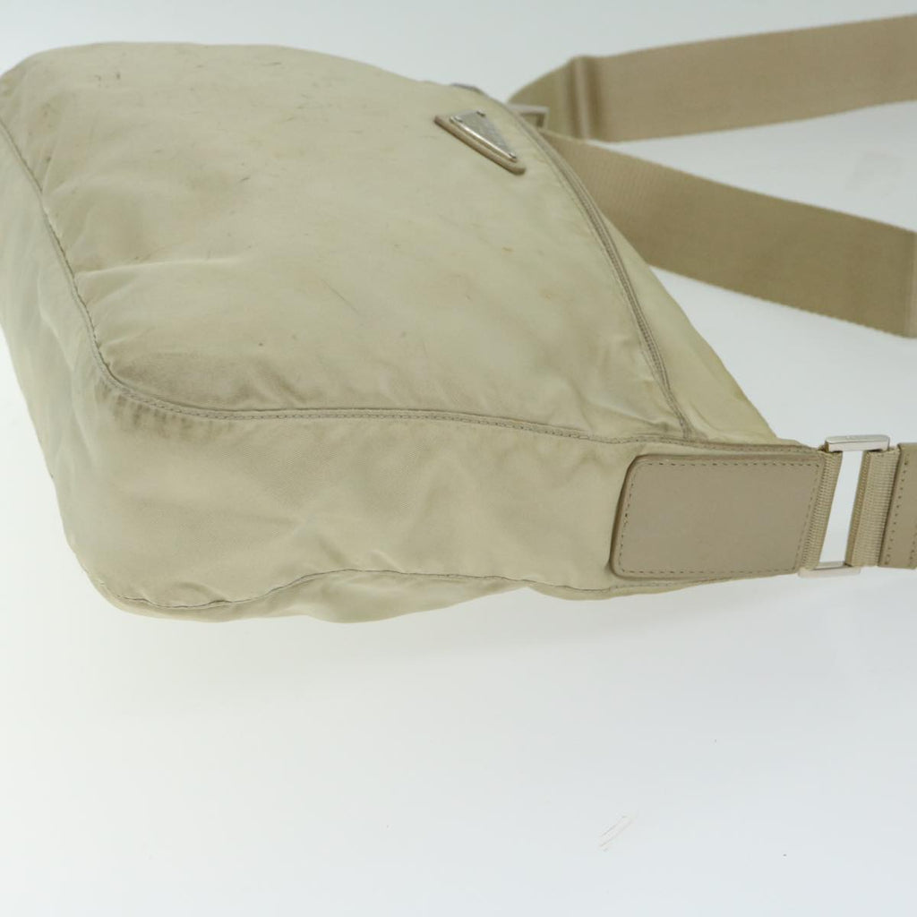 PRADA Shoulder Bag Nylon Beige  65376