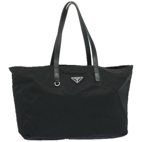 PRADA Tote Bag Nylon Black  65377