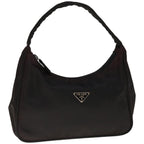 PRADA Hand Pouch Nylon Black  65379