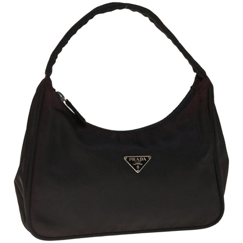 PRADA Hand Pouch Nylon Black  65379