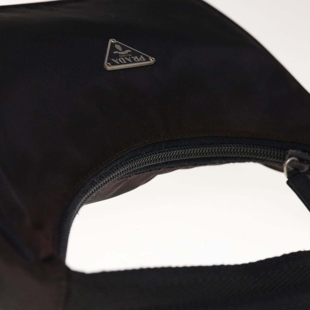 PRADA Hand Pouch Nylon Black  65379