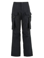 Fendi Women's Nylon Cargo Track Pants Black