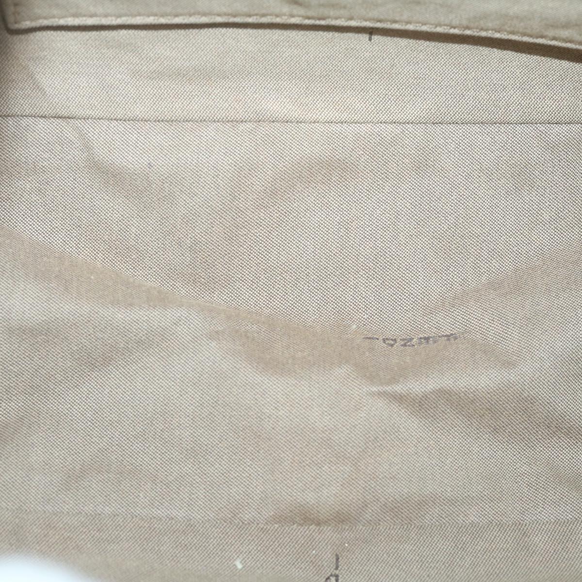 FENDI Zucchino Canvas Shoulder Bag Beige65408
