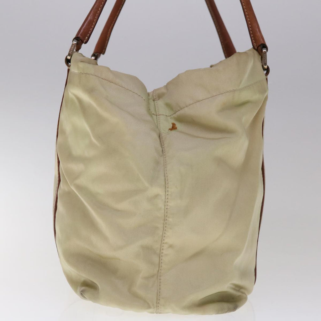 PRADA Tote Bag Nylon Cream  65448