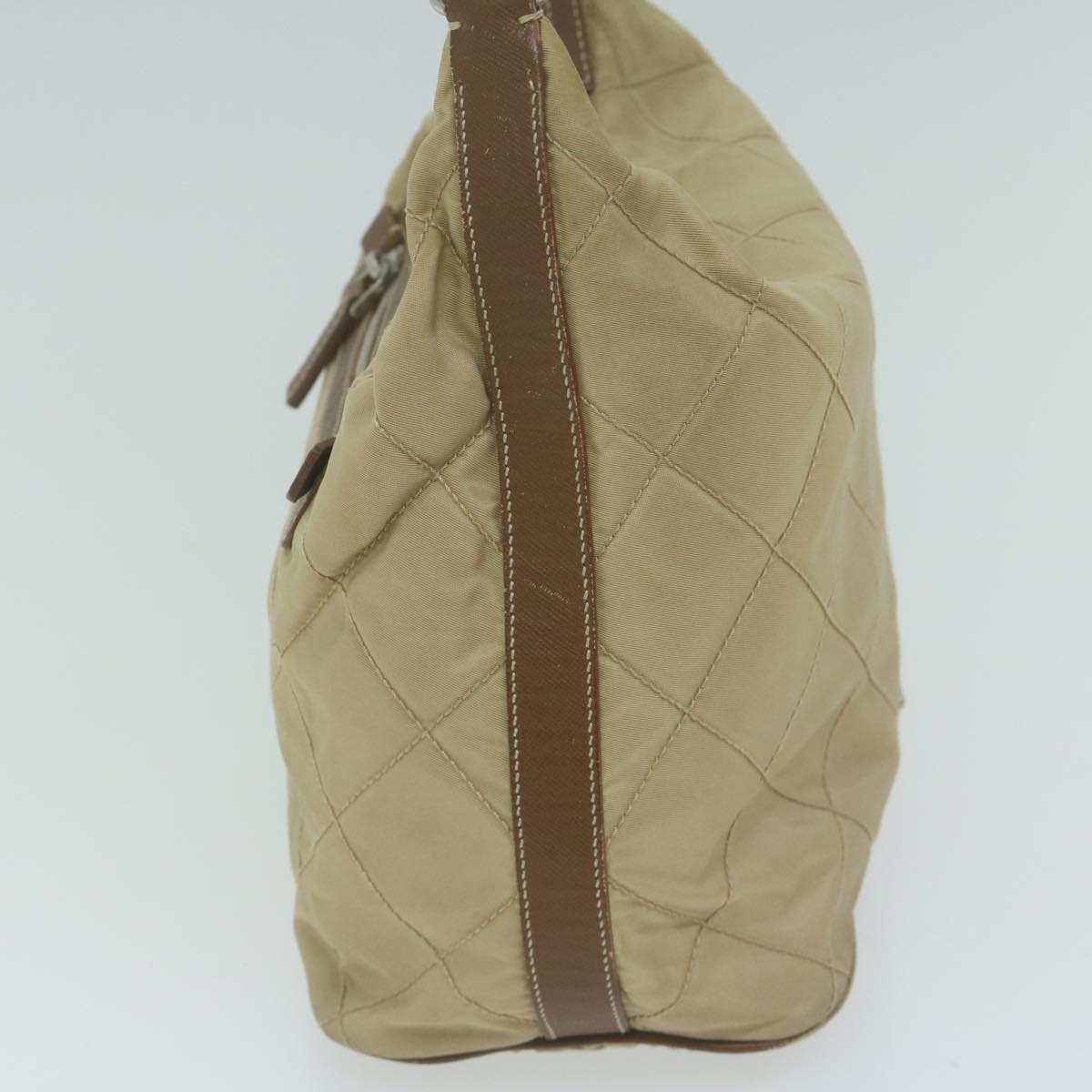 PRADA Shoulder Bag Nylon Beige  65450