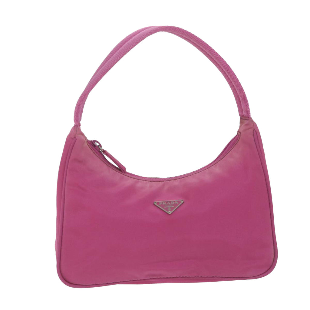 PRADA Hand Bag Nylon Pink  65461