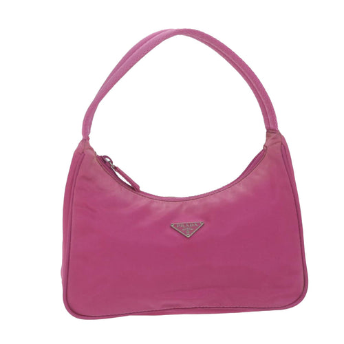 PRADA Hand Bag Nylon Pink  65461