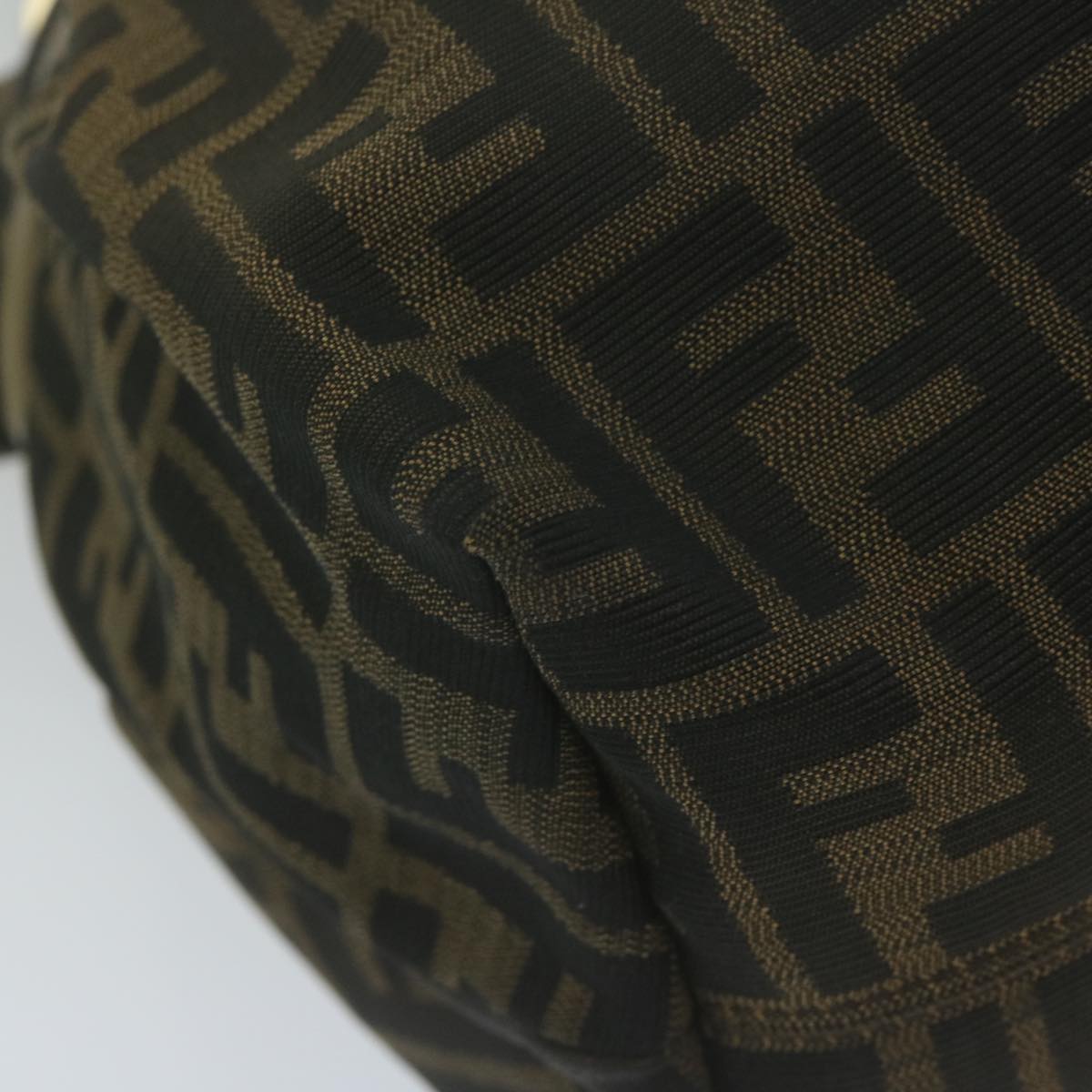 FENDI Zucca Canvas Tote Bag Black Brown65505