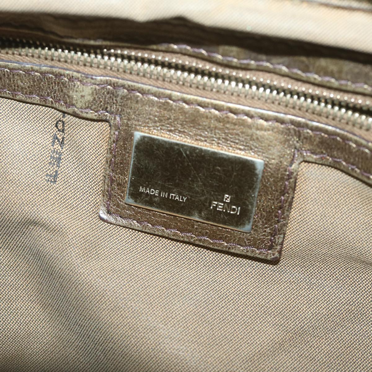 FENDI Zucca Canvas Tote Bag Black Brown65505