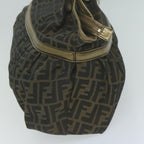 FENDI Zucca Canvas Tote Bag Black Brown65505