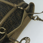 FENDI Zucca Canvas Tote Bag Black Brown65505