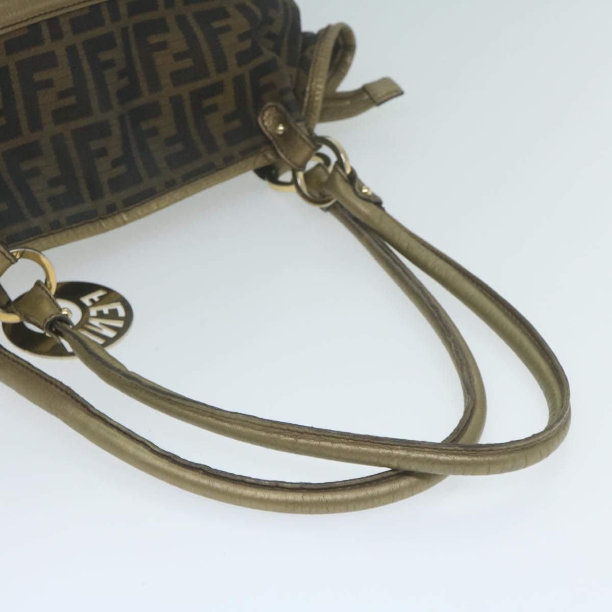 FENDI Zucca Canvas Tote Bag Black Brown65505