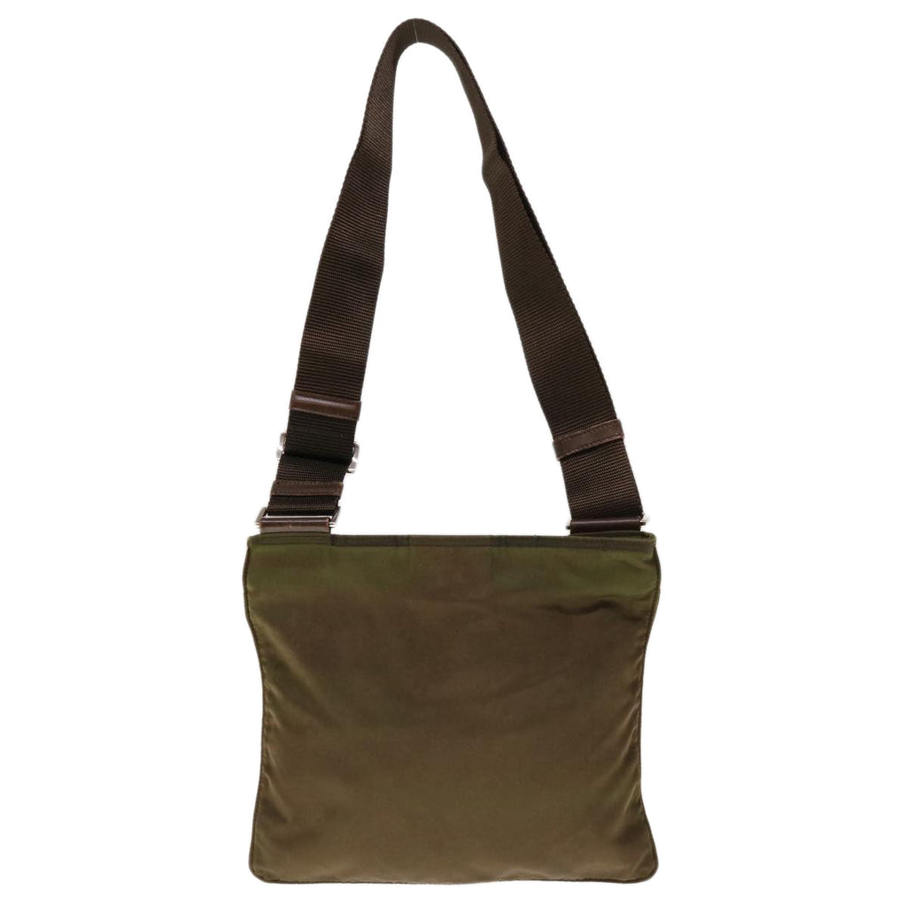 PRADA Shoulder Bag Nylon Khaki  65506