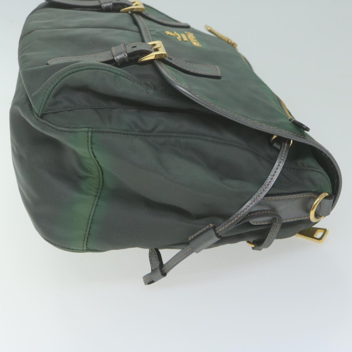 PRADA Shoulder Bag Nylon Khaki  65509