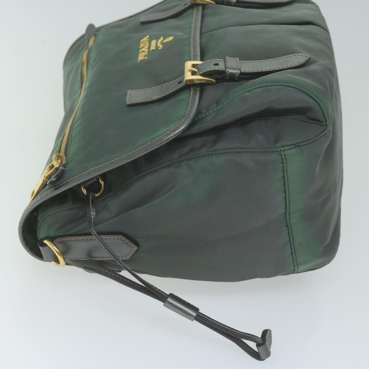 PRADA Shoulder Bag Nylon Khaki  65509