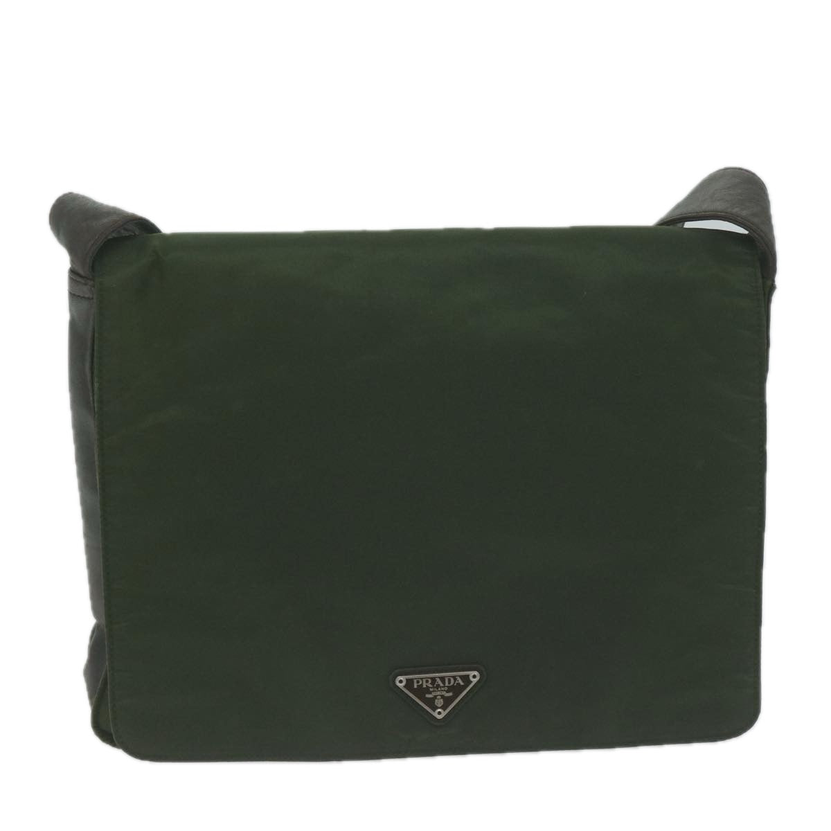 PRADA Shoulder Bag Nylon Khaki  65511