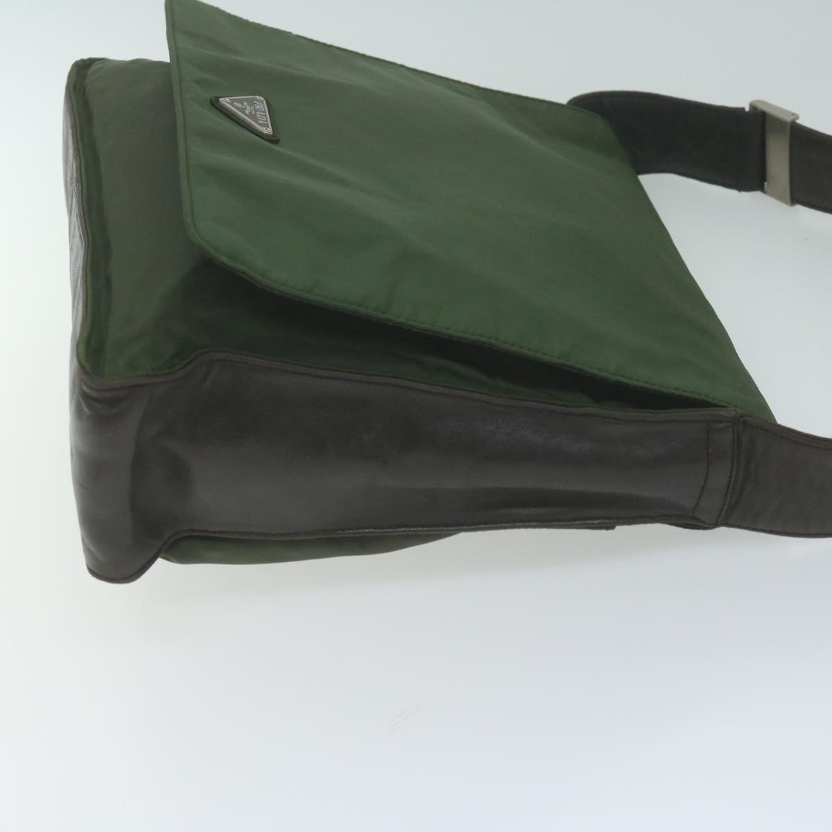PRADA Shoulder Bag Nylon Khaki  65511