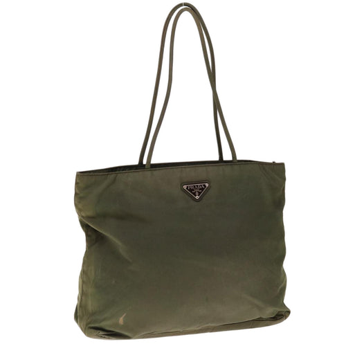 PRADA Tote Bag Nylon Khaki  65512
