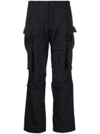 Fendi Women's Nylon Cargo Track Pants Black