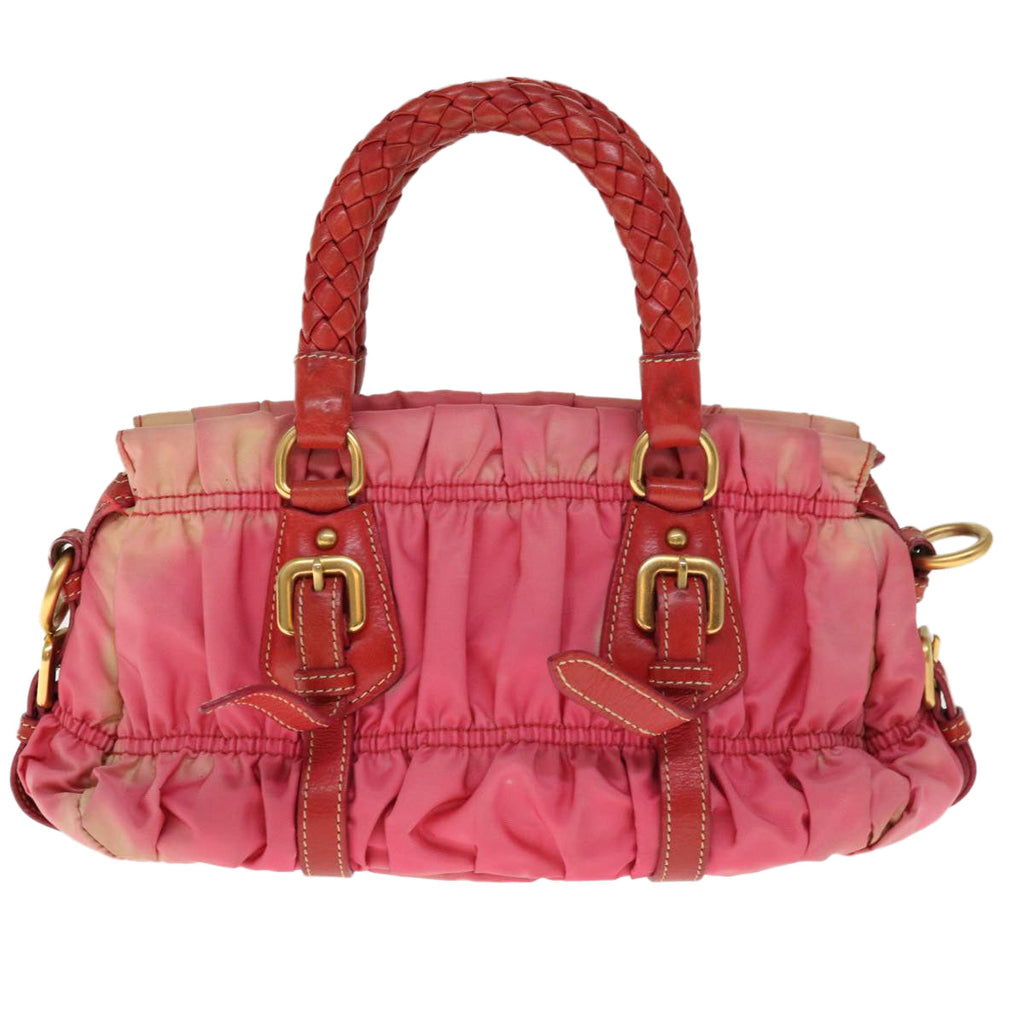 PRADA Hand Bag Nylon 2way Pink  65534