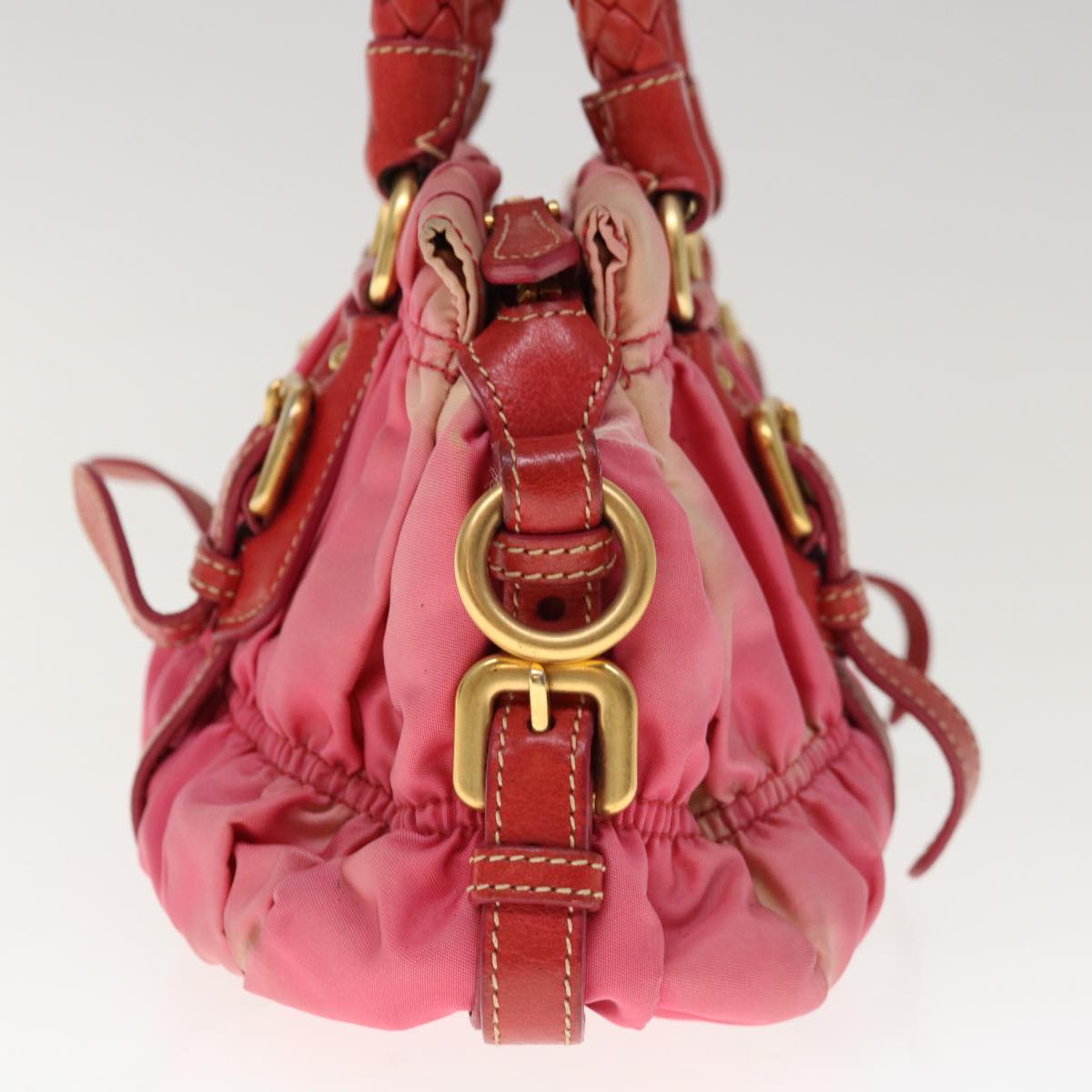 PRADA Hand Bag Nylon 2way Pink  65534