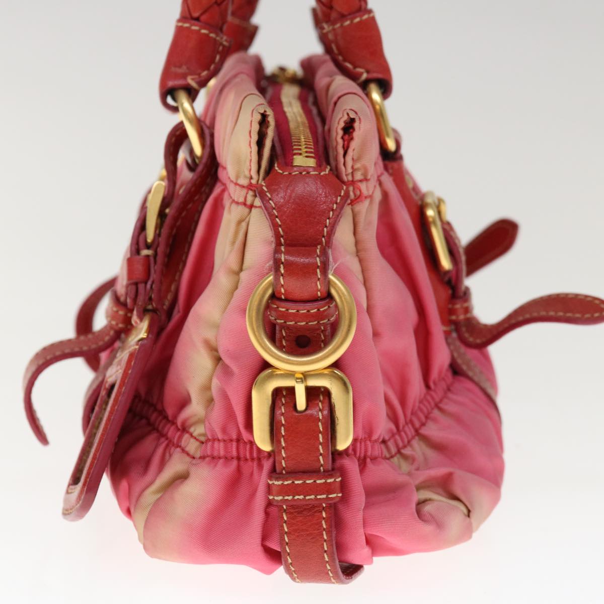 PRADA Hand Bag Nylon 2way Pink  65534