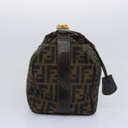 FENDI Zucca Canvas Vanity Cosmetic Pouch Brown Black65535