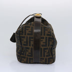 FENDI Zucca Canvas Vanity Cosmetic Pouch Brown Black65535