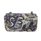 PRADA Chain Shoulder Bag Nylon Brown Blue  65541A