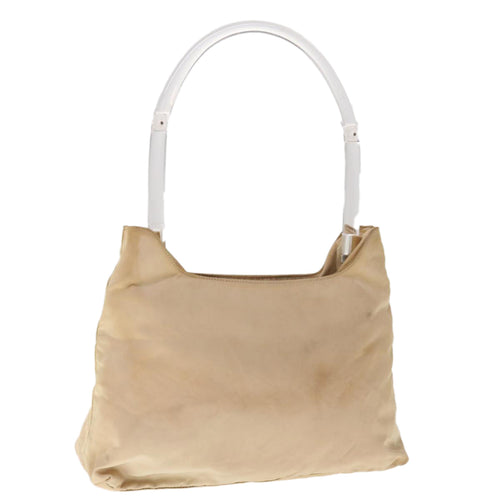 PRADA Shoulder Bag Nylon Beige  65552