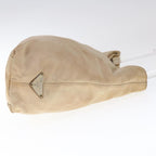 PRADA Shoulder Bag Nylon Beige  65552