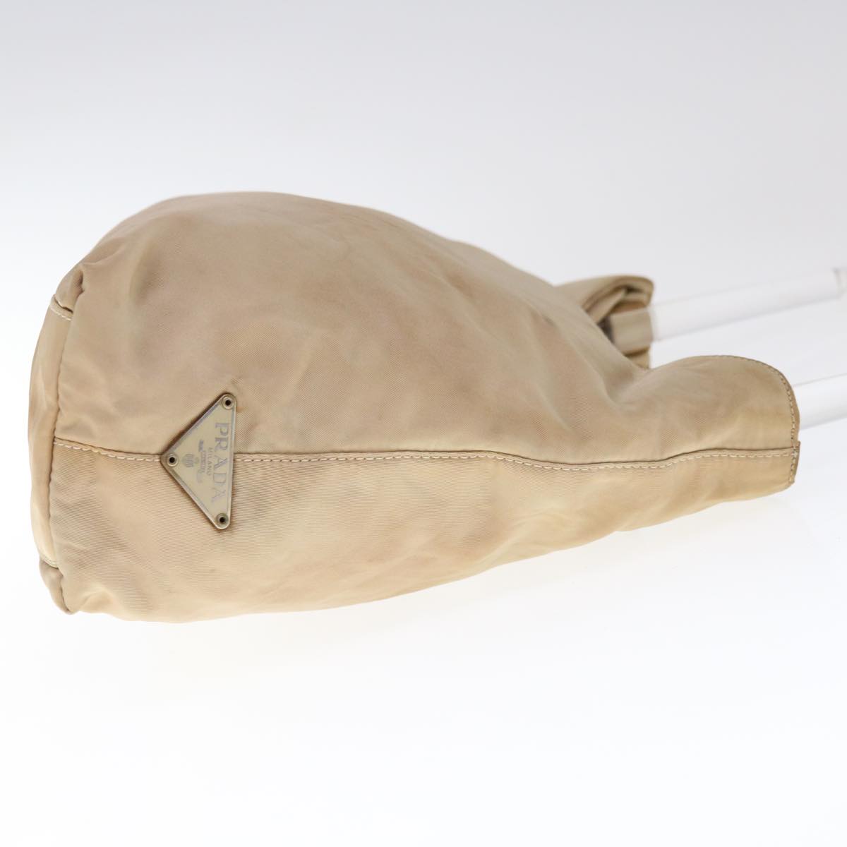 PRADA Shoulder Bag Nylon Beige  65552