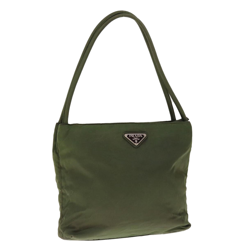 PRADA Hand Bag Nylon Green  65553