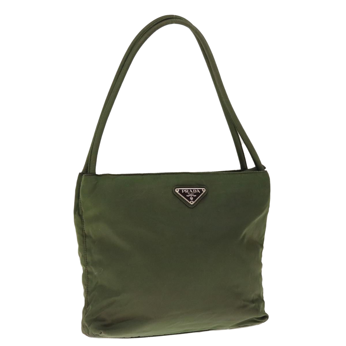PRADA Hand Bag Nylon Green  65553