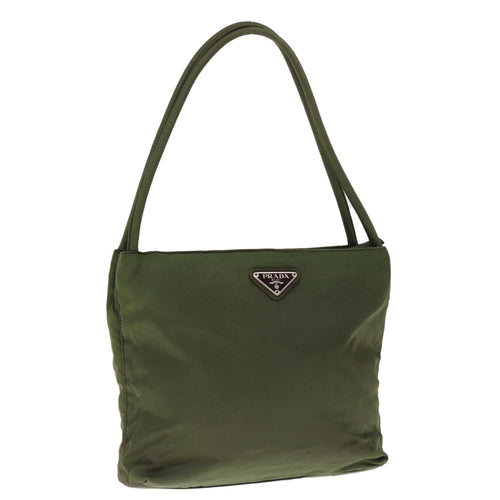 PRADA Hand Bag Nylon Green  65553