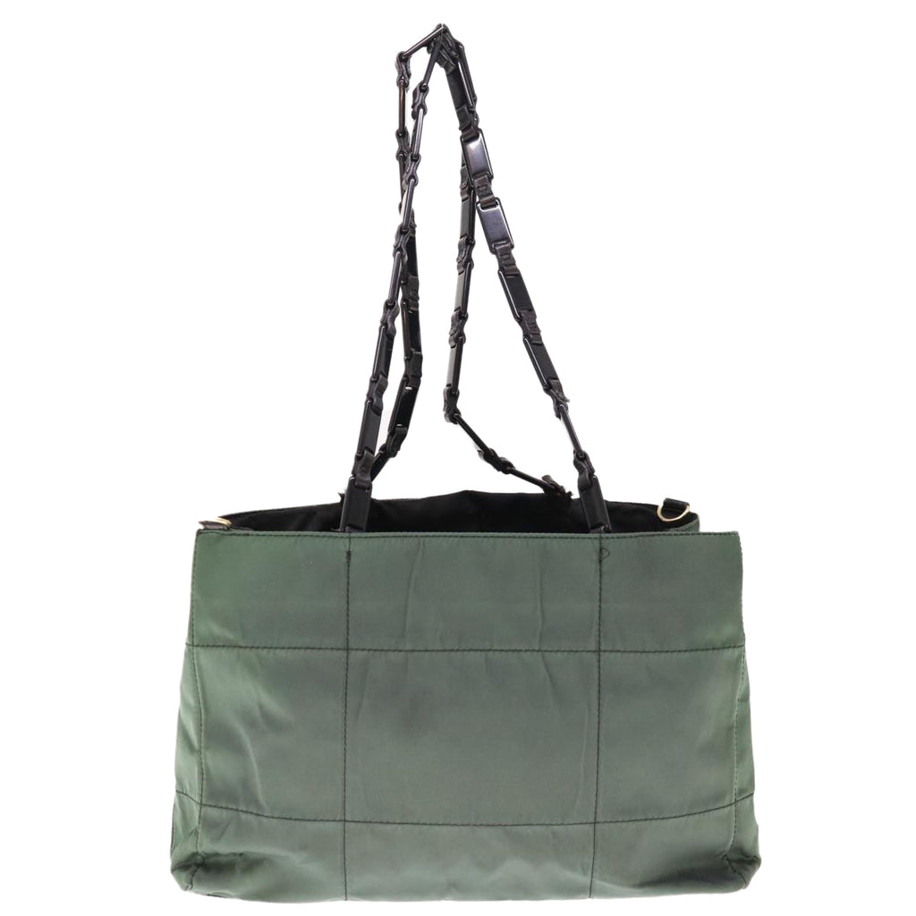 PRADA Shoulder Bag Nylon Green  65556