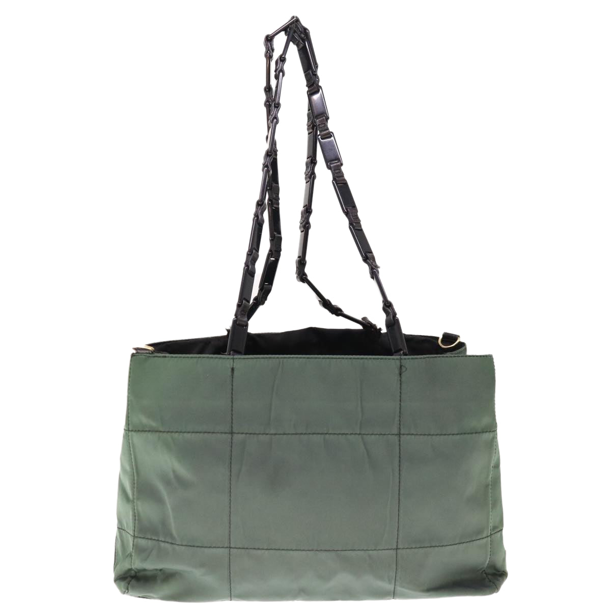 PRADA Shoulder Bag Nylon Green  65556