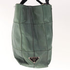 PRADA Shoulder Bag Nylon Green  65556