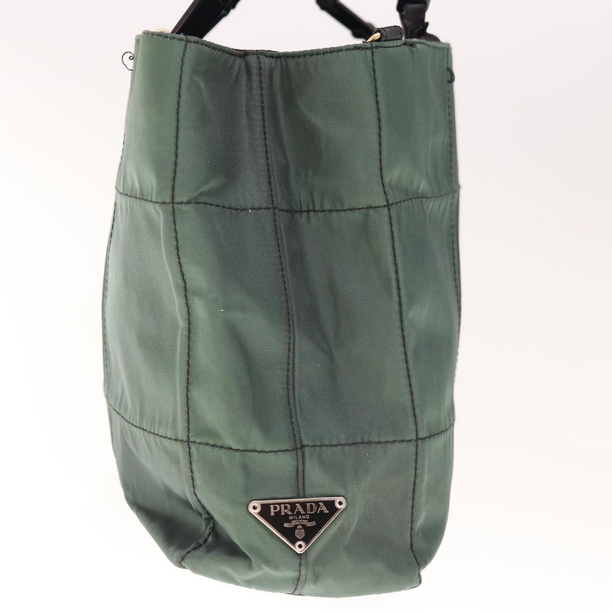 PRADA Shoulder Bag Nylon Green  65556