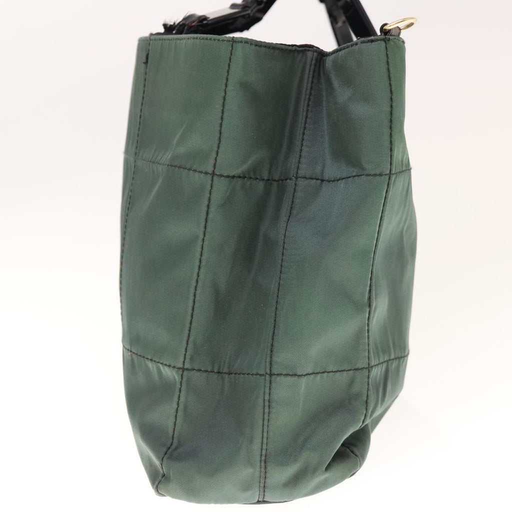 PRADA Shoulder Bag Nylon Green  65556