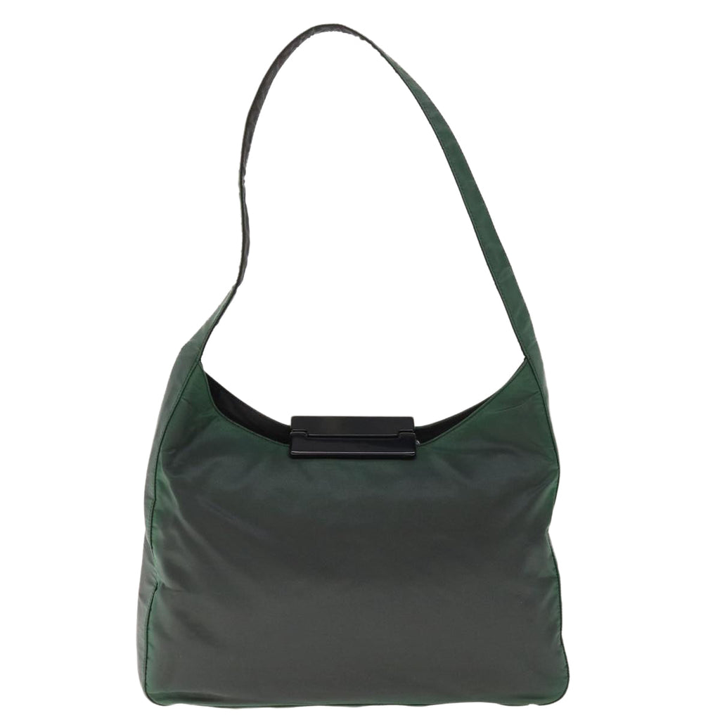 PRADA Shoulder Bag Nylon Green  65557