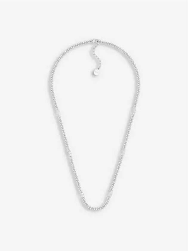 CD Icon Slim Chain Link Necklace Silver Dior