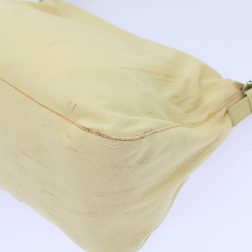 FENDI Mamma Baguette Shoulder Bag Nylon Yellow65559