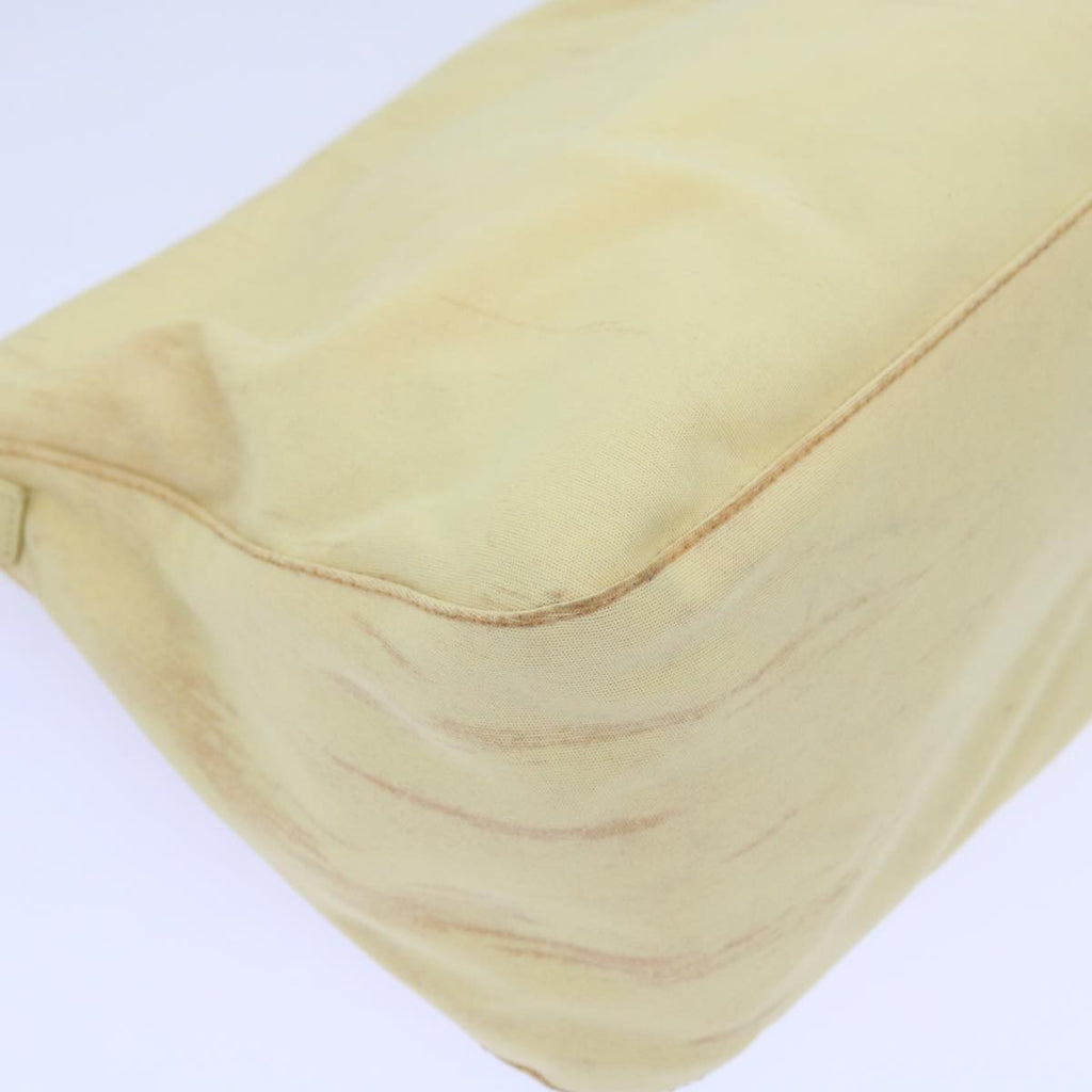 FENDI Mamma Baguette Shoulder Bag Nylon Yellow65559