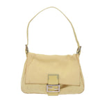 FENDI Mamma Baguette Shoulder Bag Nylon Yellow65559