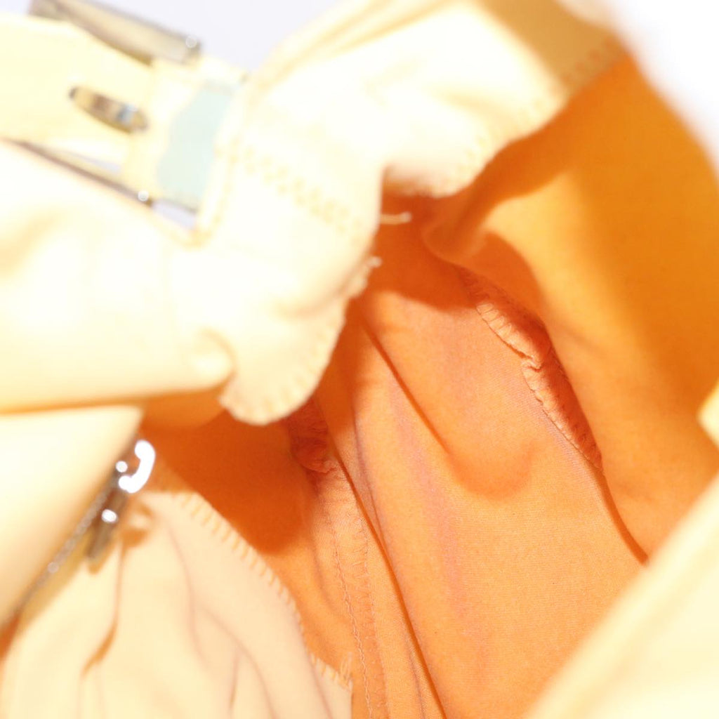 FENDI Mamma Baguette Shoulder Bag Nylon Yellow65559